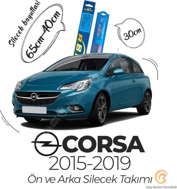 RBW Ön ve Arka Silecek Seti Opel Corsa E 2014-2019 ile uyumlu - Image 1