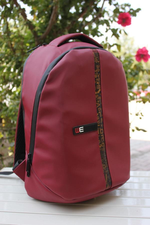 Webag Unisex Bordo Su Geçirmez Günlük Sırt Çantası WE23-24 - Image 1
