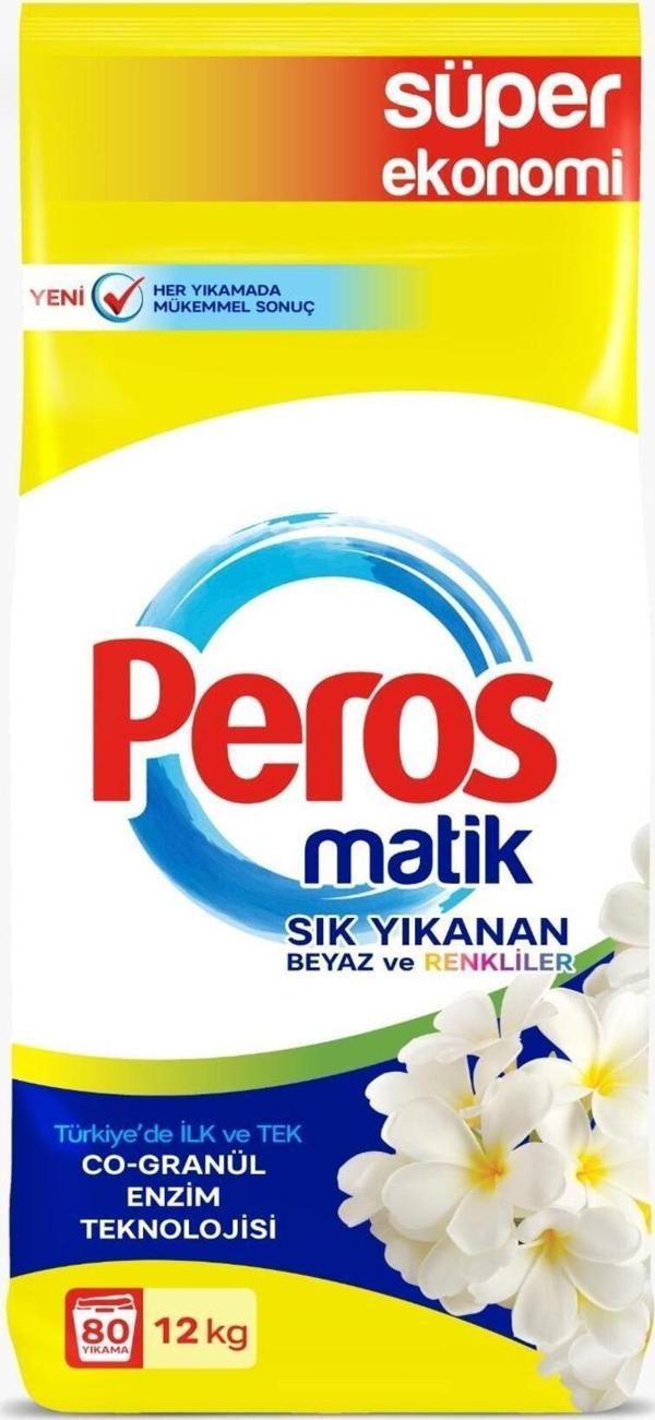 Peros Sık Yıkananlar Yasemin Çiçeği 12  kg Toz Çamaşır Deterjanı - Image 1
