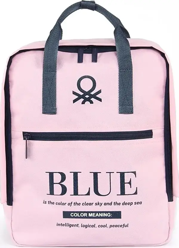 United Colors of Benetton "Blue" Okul Sırt Çantası Pembe / 03802 - Image 1