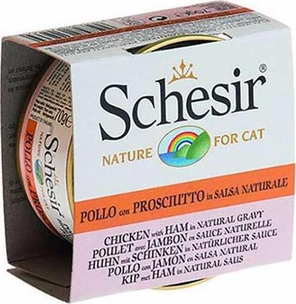 Schesir Tavuklu ve Karidesli Soslu Yetişkin Kedi Konservesi 6 Adet 70 Gr - Image 1