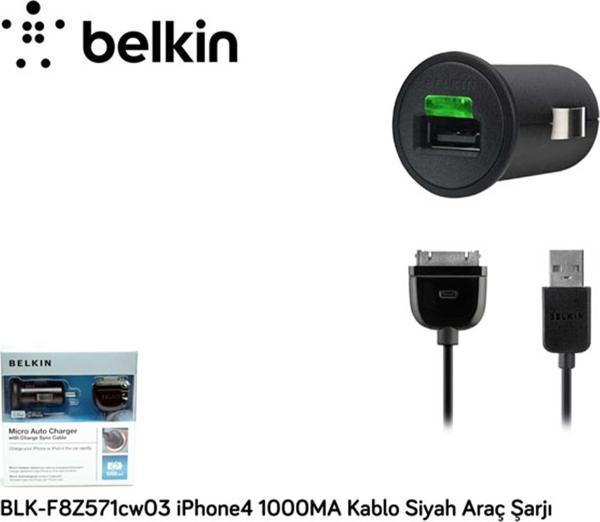 Belkin BLK-F8Z571CW03 iPhone3 Uyumlu Araç Şarj aleti - Image 1