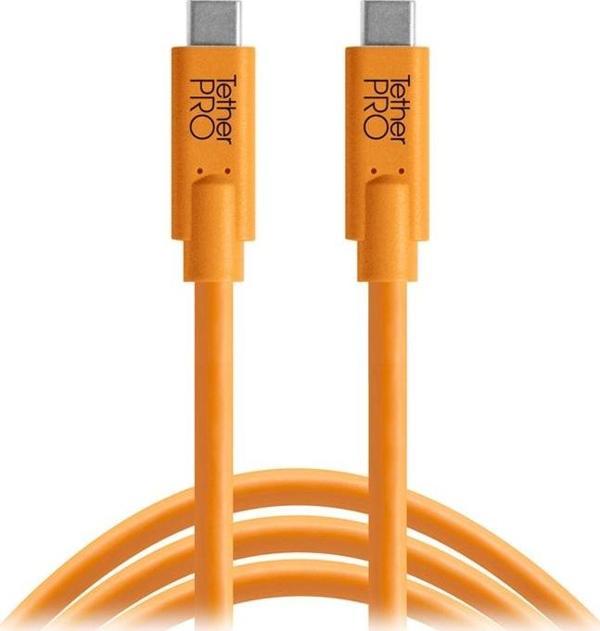 Tether Tools CUC15-ORG 4.6m USB Kablosu (USB-C - USB-C) - Image 1