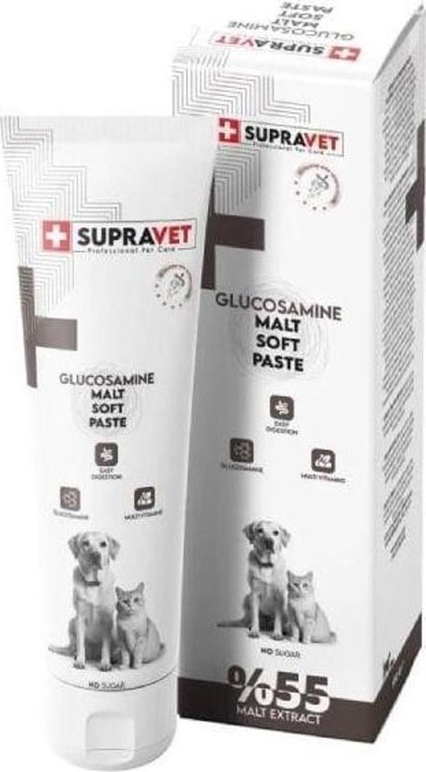 Supravet Glucosamine Kedi ve Köpek Eklem ve Kas Destekleyici Malt Paste 100 Gr - Image 1