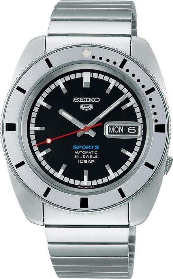 Seiko5 Sports "Pepper Black" 1968 Recreation - SRPL05K Limitli Üretim Erkek Kol Saati - Image 1