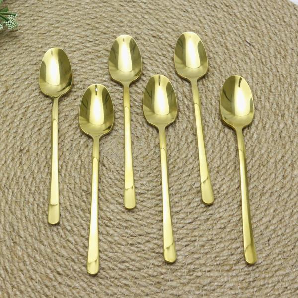 Schön Main 6 Kişilik Çay Kaşığı Parlak Gold - Image 1
