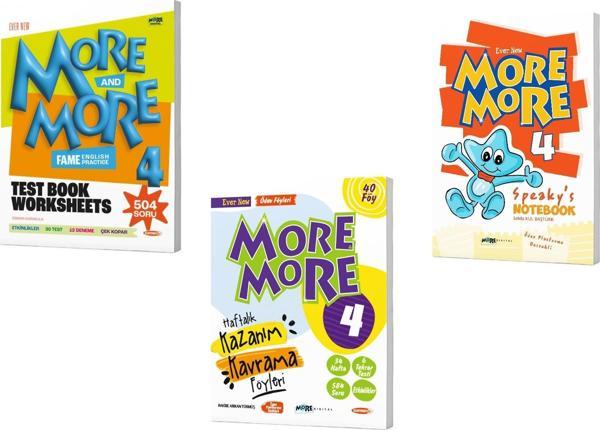Kurmay Elt 2025 4. Sınıf More More Test Book + Haftalık Föy + Speakys Akıllı Defter - Kurmay Yayınları - Image 1