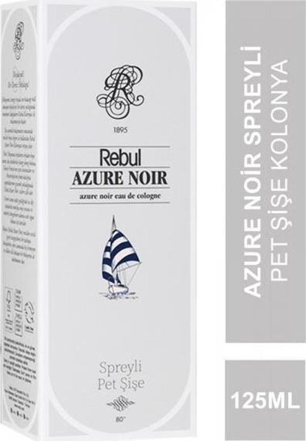 Rebul Azure Noir EDC 125 ml Spreyli Pet Şişe - Image 1