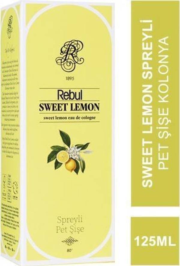 Rebul Sweet Lemon EDC 125 ml Spreyli Pet Şişe - Image 1
