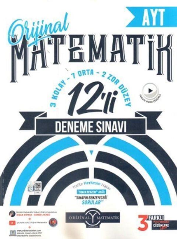 AYT Matematik 12 li Deneme Sınavı Orijinal Yayınları - Orijinal Yayınları - Image 1