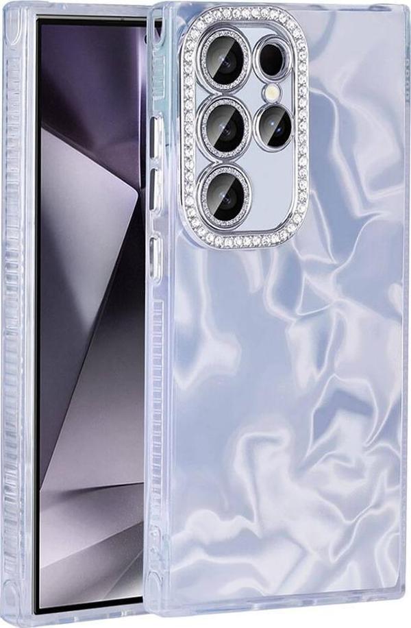 Samsung Galaxy S24 Ultra Kılıf Airbagli Parlak Taş Detay Tasarımlı Zore Esila Kapak - Image 1
