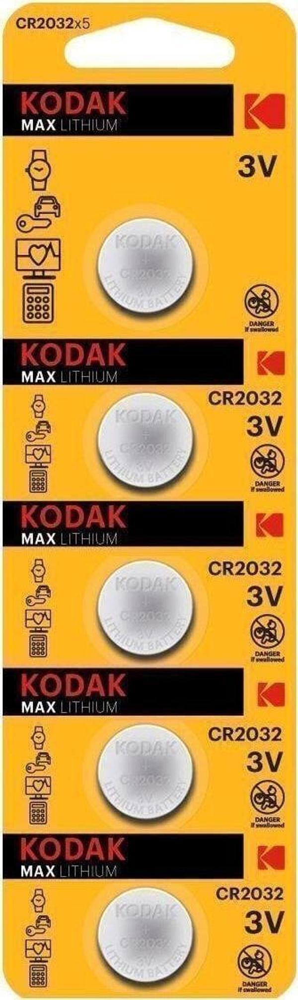 Kodak 5 Adet Ultra Lityum Para Pil-cr2032 - Image 1