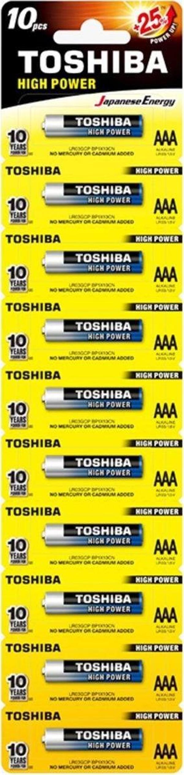 MCM Group Toshiba Aaa Alkalin Ince Kalem Pil 10lu Paket Fiyat (tekli Yırtmalı) - Image 1