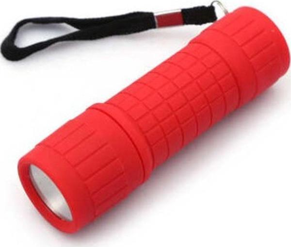 Panther Kırmızı Pilli Plastik Kaplamalı Cep Kamp El Feneri 9,5 cm Pt-1518 - Image 1