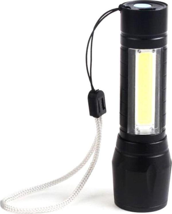 Watton Mini Çok Güçlü Şarjli El Feneri Xpe-cob Led Wt-030 - Image 1