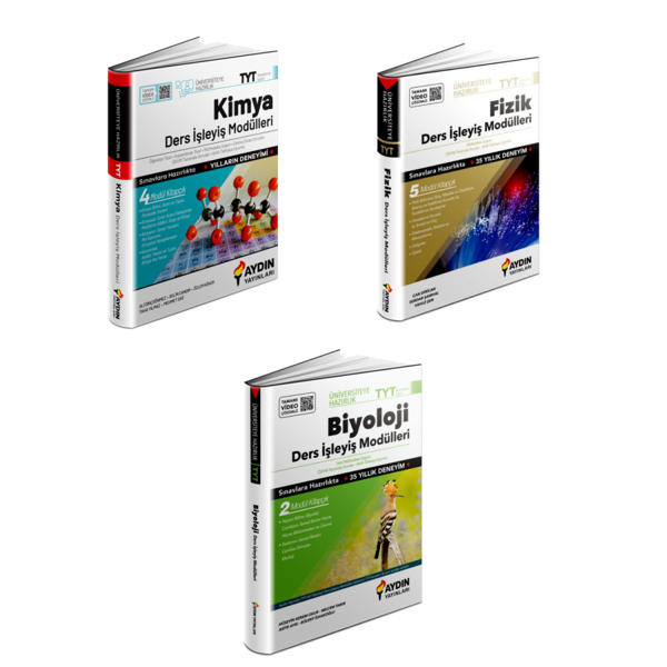 Aydın Yayınları    Tyt Kimya & Fizik  & Biyoloji  Ders İşleyiş  Modülleri - Aydın Yayınları - Image 1