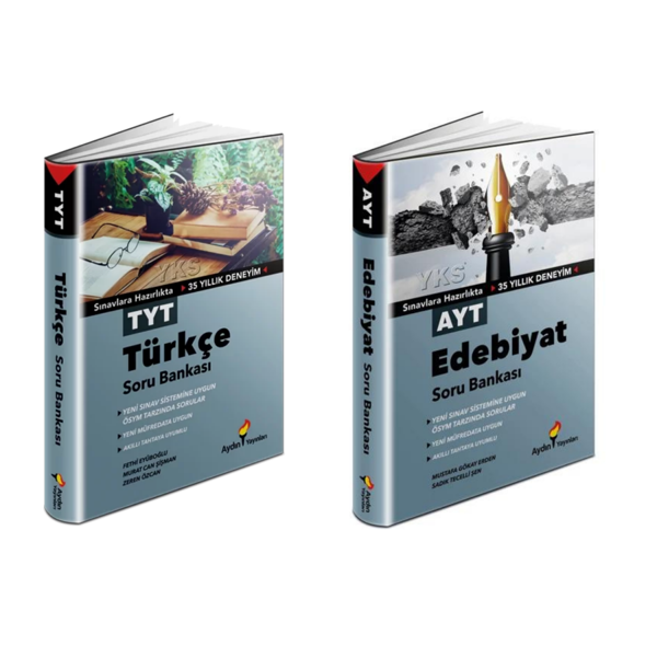 Aydın Yayınları    Tyt Türkçe & Ayt Edebiyat Soru  Bankaları - Aydın Yayınları - Image 1