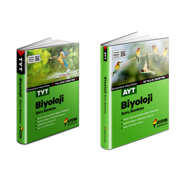 Aydın Yayınları  Ayt & Tyt Biyoloji Soru Bankaları - Aydın Yayınları - Image 1