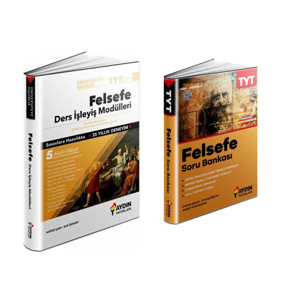 Aydın Yayınları  Tyt Felsefe Ders İşleyiş  Modülü  & Tyt Felsefe  Soru  Bankası - Aydın Yayınları - Image 1