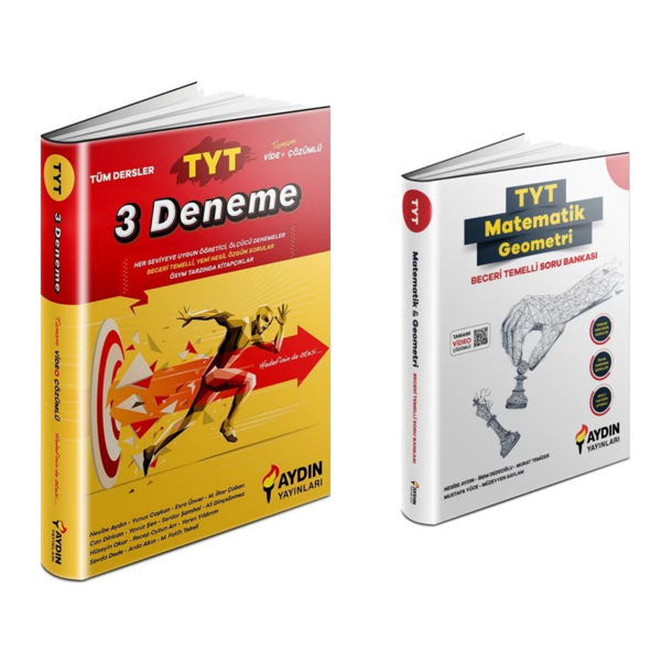 Aydın Yayınları  Tyt Matematik Ve Geometri  & 3 Deneme - Aydın Yayınları - Image 1