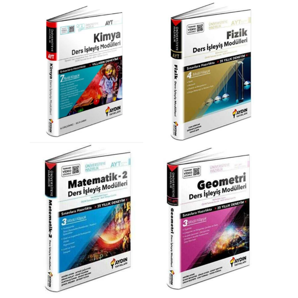 Aydın Yayınları Ayt Fizik & Kimya & Matematik & Geometri  Ders İşleyiş Modülleri - Aydın Yayınları - Image 1