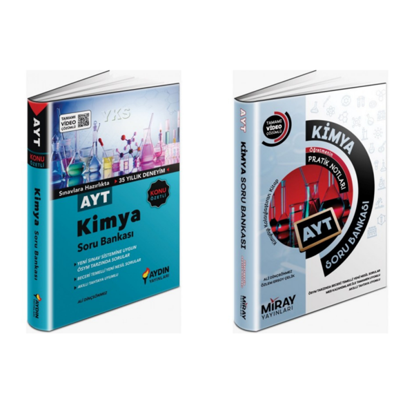 Aydın Yayınları Ayt Kimya & Miray Yayınları Ayt Kimya Soru  Bankaları - Aydın Yayınları - Image 1