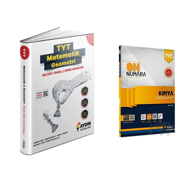 Aydın Yayınları Tyt Matematik Soru Ban. & On Numara Tyt Kimya Soru Ban. - Aydın Yayınları - Image 1