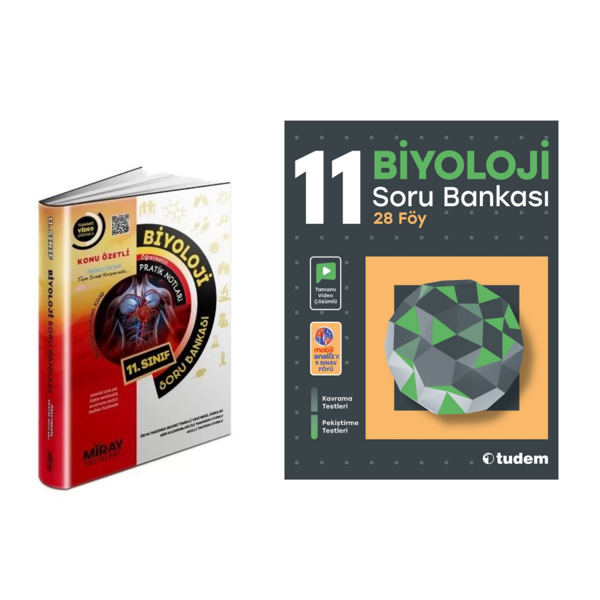 Miray Yayınları 11.sınıf Biyoloji & Tudem  11.sınıf Biyoloji  Soru Bankası - Miray Yayınları - Image 1
