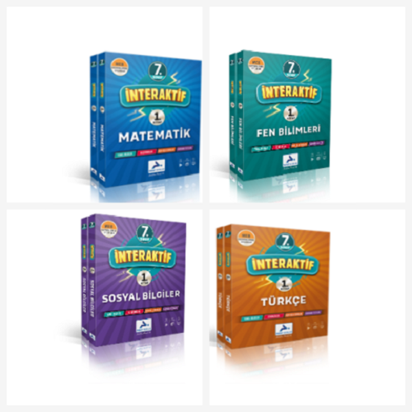 Paraf 7. Sınıf İnteraktif Türkçe & Matematik & Fen Bilimleri & İnkilap Tarihi  Soru Kütüphanesi - Paraf Yayınları - Image 1