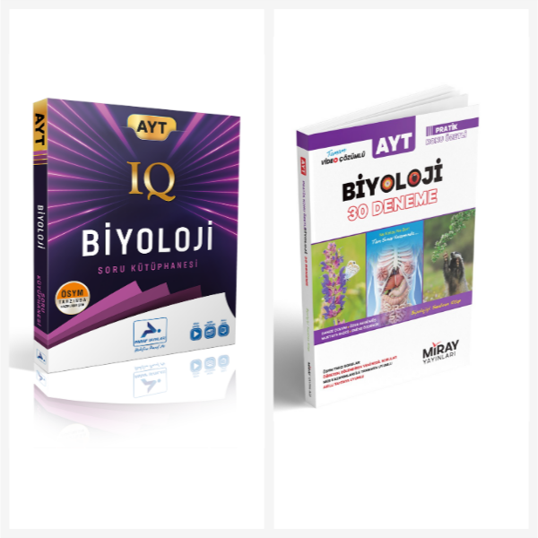 Paraf Ayt Iq Biyoloji Soru Kütüphanesi & Miray Ayt Biyoloji Deneme - Paraf Yayınları - Image 1