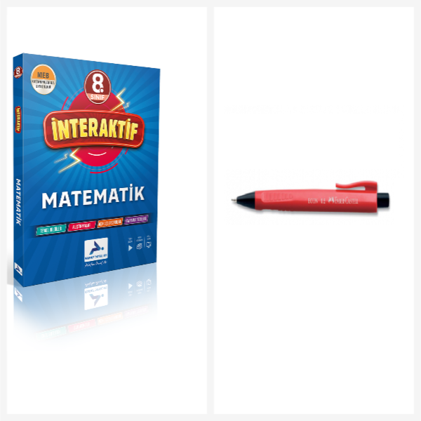 Paraf İnteraktif 8. Sınıf İnteraktif Matematik Soru Kütüphanesi & Faber Castel Econ 0,7 Mm 1 Adet - Paraf Yayınları - Image 1
