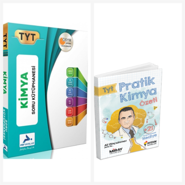 Paraf Tyt Kimya Soru Kütüphanesi & Tyt Pratik Kimya Özet Kitabı - Paraf Yayınları - Image 1