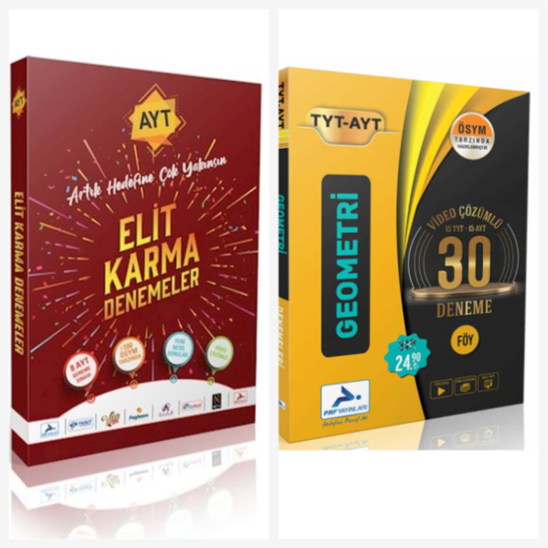 Paraf Yayınları Ayt Elit Karma 8 Fasikül Video Çözümlü Deneme & P - Paraf Yayınları - Image 1