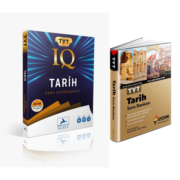 Paraf Yayınları Iq Tyt Tarih Soru Kütüphanesi & Aydın Yayınları Tyt Tarih Soru Bankası - Paraf Yayınları - Image 1