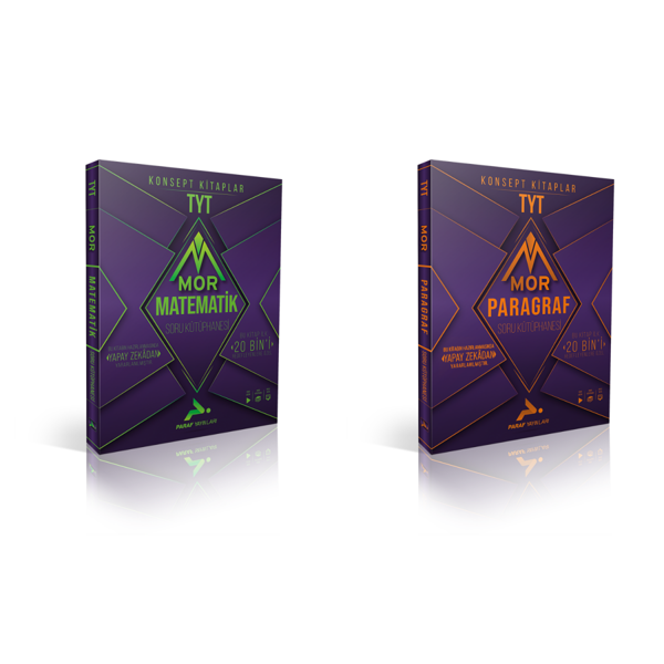 Paraf Yayınları Mor  Tyt  Matematik & Paragraf Soru Bankaları - Paraf Yayınları - Image 1