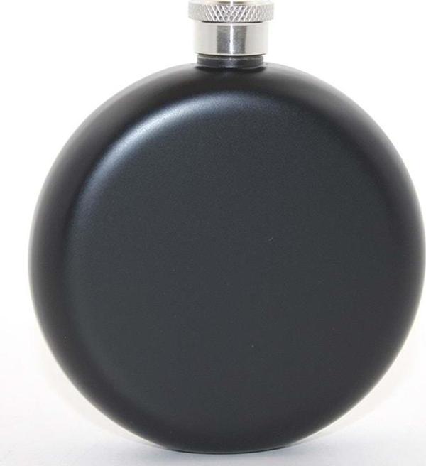 Paslanmaz Çelik Yuvarlak 5 Oz Tekli Matara - Image 1