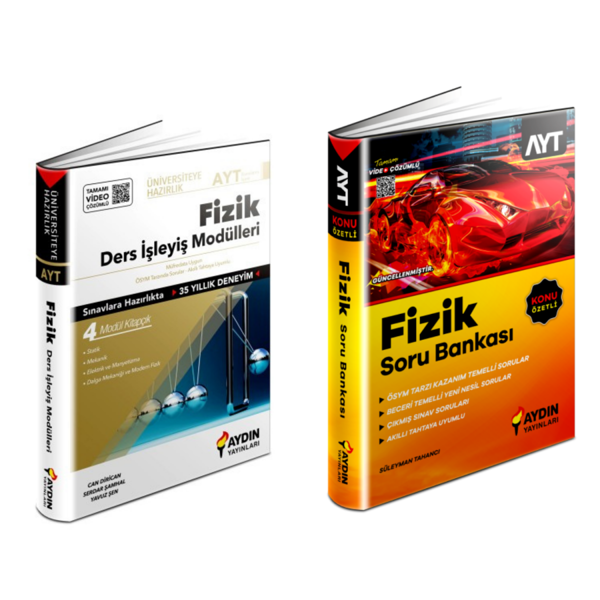 Aydın Yayınları    Ayt Fizik Ders İşleyiş Modülülü & Ayt Fizik  Soru  Bankası - Aydın Yayınları - Image 1