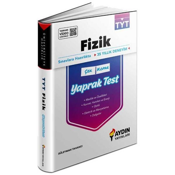 Aydın Yayınları   Üniversiteye Hazırlık Tyt Fizik Yaprak Testleri - Aydın Yayınları - Image 1