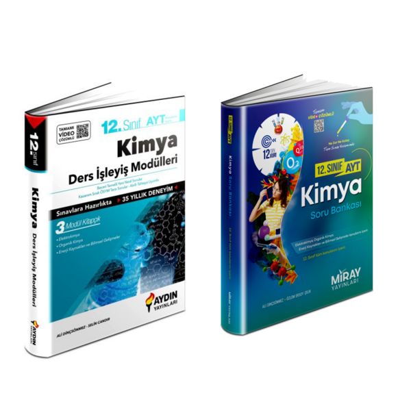 Aydın Yayınları  12.sınıf Ayt Kimya Soru  Bankası  &  Ders İşleyiş Modülleri - Aydın Yayınları - Image 1