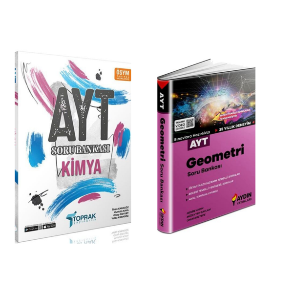 Toprak  Yayınları  Ayt Kimya  & Aydın  Yayınları  Ayt Geometri Soru Bankası - Toprak Yayınları - Image 1