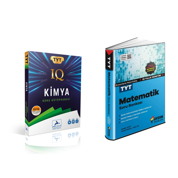 Aydın Yayınları  Tyt  Matematik &  Tyt Iq Kimya Soru Bankası - Aydın Yayınları - Image 1