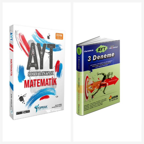 Toprak Ayt Matematik Soru Bankası & Aydın Ayt 3 Deneme - Toprak Yayınları - Image 1