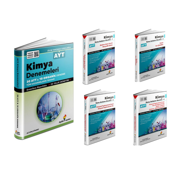 Aydın Yayınları Ayt  Kimya 30 Deneme &  Ayt Kimya (1,2,3,4) Modülleri - Aydın Yayınları - Image 1