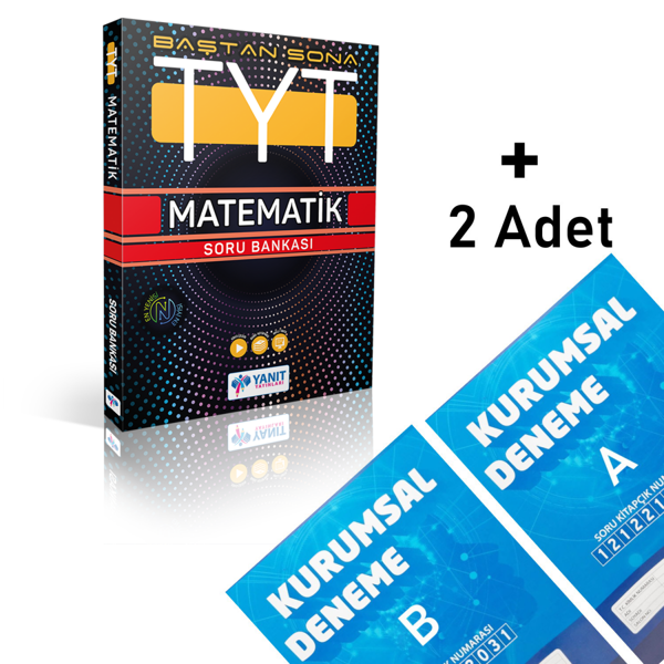 Yanıt Tyt Baştan Sona Matematik Soru Bankası Kurumsal Deneme 2 Adet - Yanıt Yayınları - Image 1