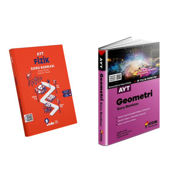 Edu Yayınları  Ayt Fizik & Aydın Yayınları  Ayt Geometri  Soru  Bankası - EDU Yayınları - Image 1