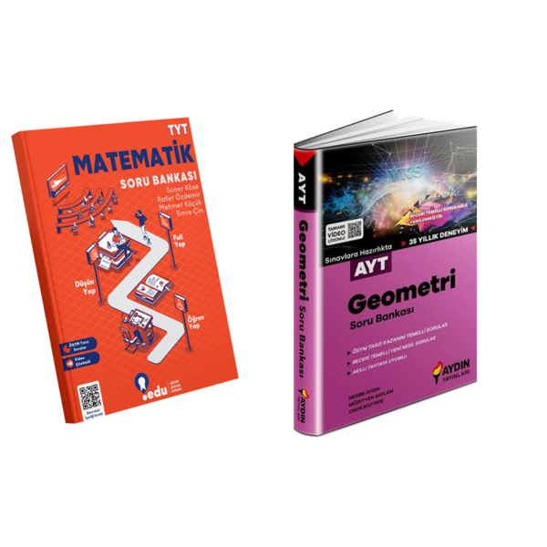 Edu Yayınları  Tyt Matematik & Aydın Yayınları  Ayt Geometri  Soru  Bankası - EDU Yayınları - Image 1