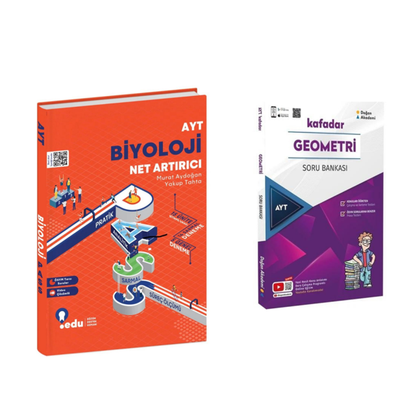 Edu Yayınları Ayt Biyoloji Net Artırıcı & Doğan Akademi Kafadar Geometri Soru Ban. - EDU Yayınları - Image 1
