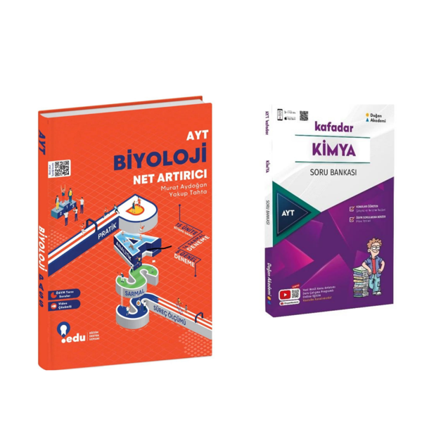 Edu Yayınları Ayt Biyoloji Net Artırıcı & Doğan Akademi Kafadar Kimya Soru Ban. - EDU Yayınları - Image 1