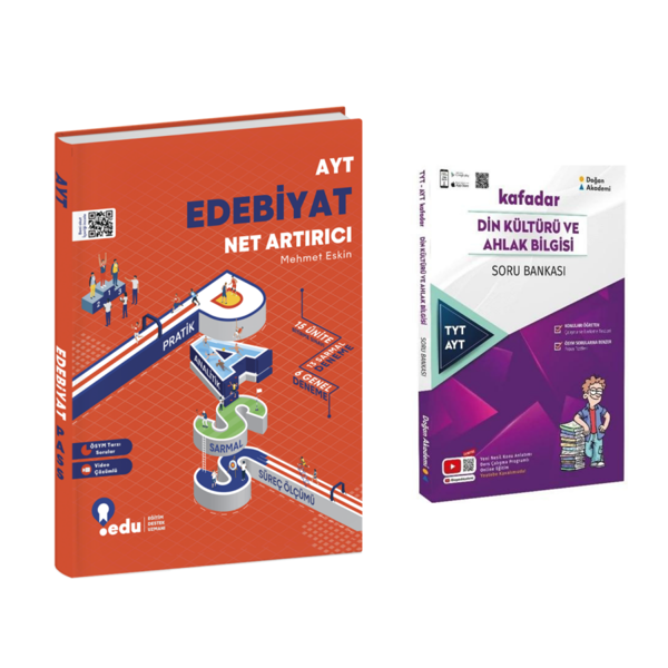 Edu Yayınları Ayt Edebiyat Net Artırıcı & Din Kültürü Ve Ahlak Bilgisi Soru Ban. - EDU Yayınları - Image 1