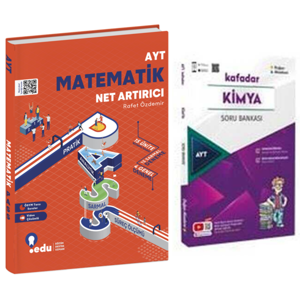 Edu Yayınları Ayt Matematik Net Artırıcı & Doğan Akademi Kafadar Kimya Soru Ban. - EDU Yayınları - Image 1